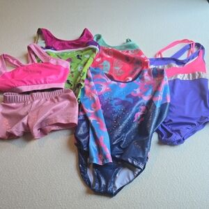 Colorful Girls' Gymnastics Leotards and Sets